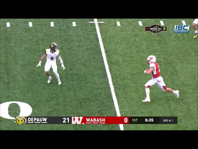 Liam Thompson's stiff-arm sparks a 21-point comeback, capped by Donovan Snyder in Wabash's Bell win!