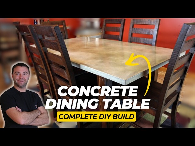 Concrete Dining Table | Complete DIY Build