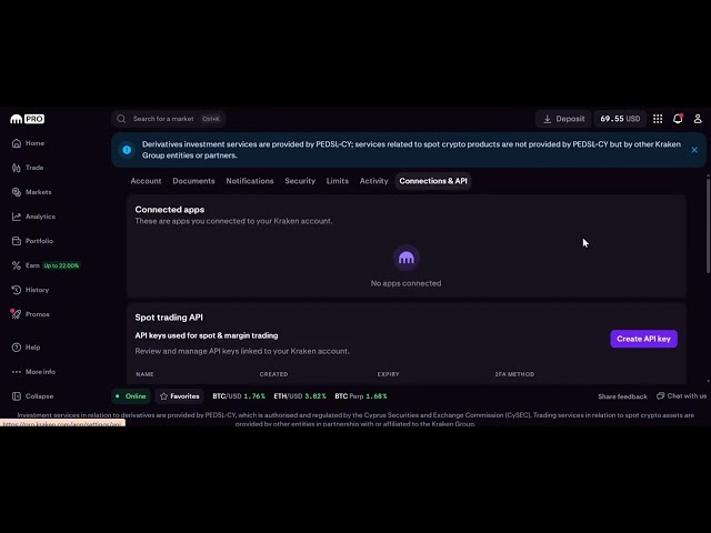 How to connect Kraken Exchange to Opportrade
