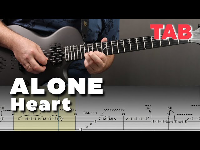 ALONE - HEART | Guitar TAB | Lesson | Cover | Tutorial