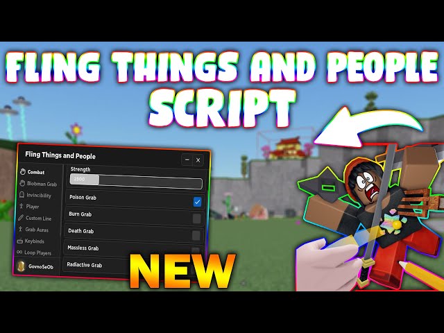 *NEW* Fling Things and People Script (PASTEBIN 2023) (STRENGHT BOOST, POISON GRAB, BURN GRAB, SPEED)