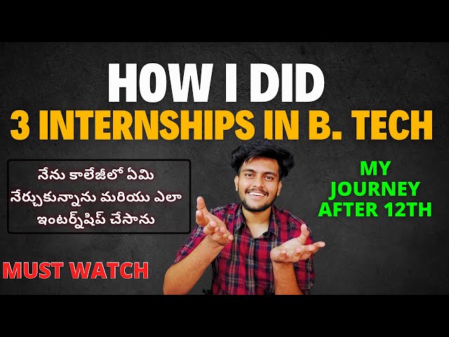 Engineering 3 Internships, Earnings, and Learning: My Journey | Must Watch