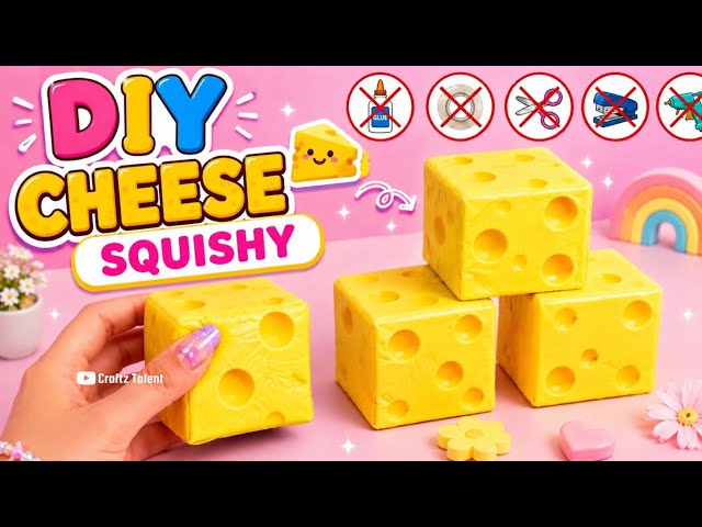 How to make viral Cheese at home 😱😳 Paper craft / Easy ideas / DIY school project/ art and craft