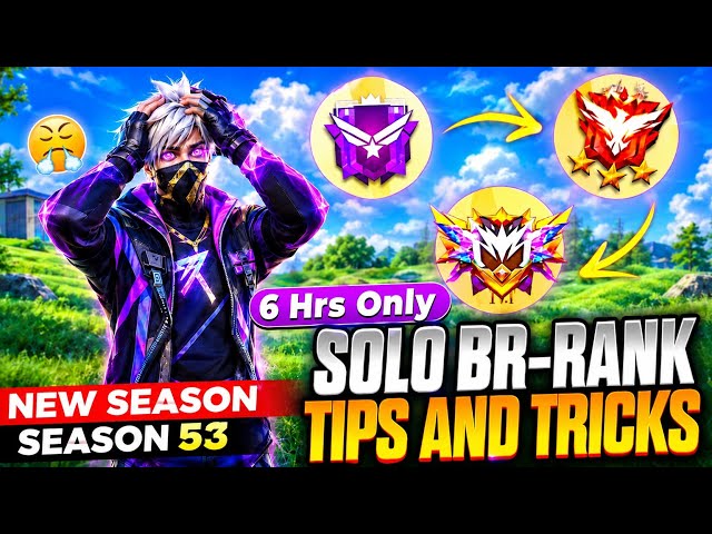 New Season (53) Best Strategy For Grandmaster Pushing 🔥 | Solo BR Rank Push Tips And Tricks