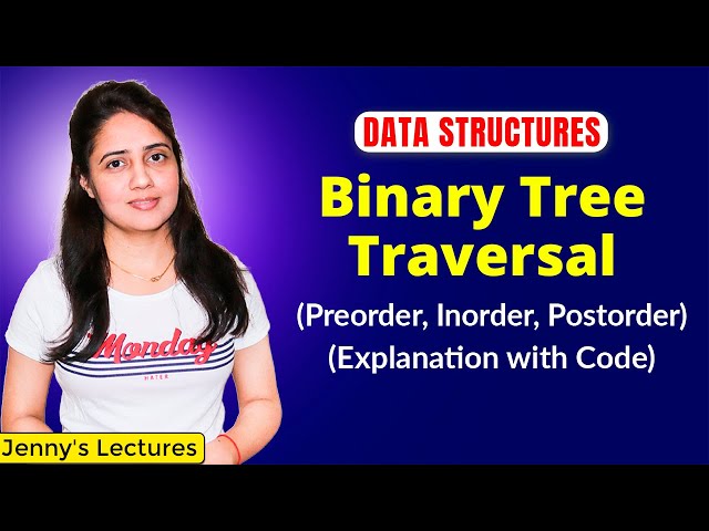 5.6 Binary Tree traversal | Preorder, Inorder, Postorder | Data Structures Tutorials