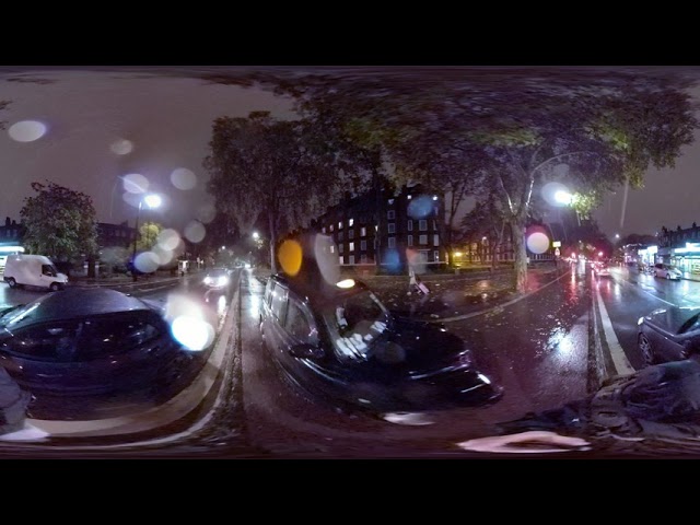 First GoPro Fusion test at night