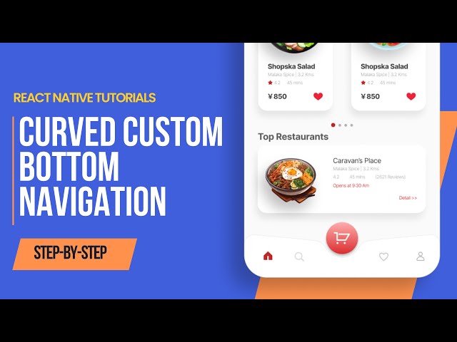 How to Create a Curved Custom Bottom Navigation in React Native Expo