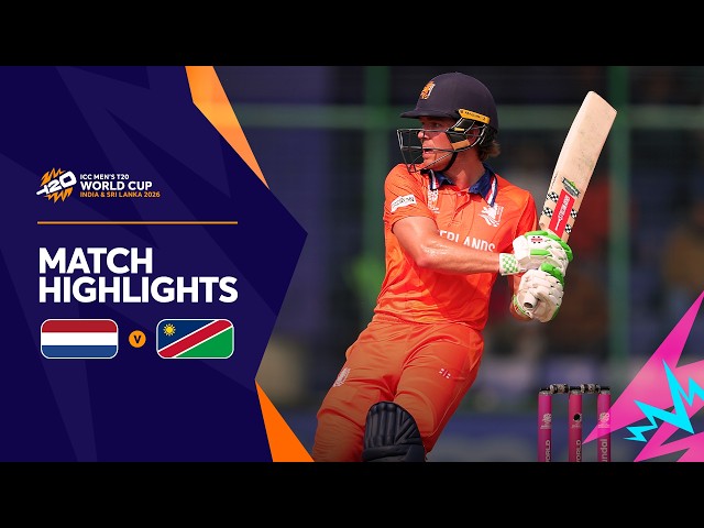 Netherlands v Namibia | Match Highlights | Men’s T20 World Cup 2026