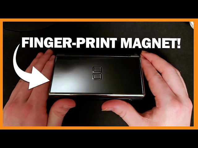This rare Nintendo DS Lite is a FINGERPRINT MAGNET.