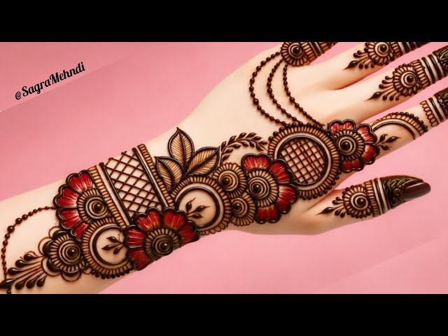 New stylish full hand mehndi design 2026 | easy back hand mehndi | simple mehndi design | mehndi