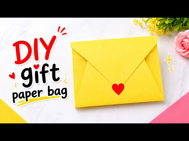 DIY Mini Gift Paper Bag / paper craft / Easy Origami bag DIY / paper crafts Easy / origami