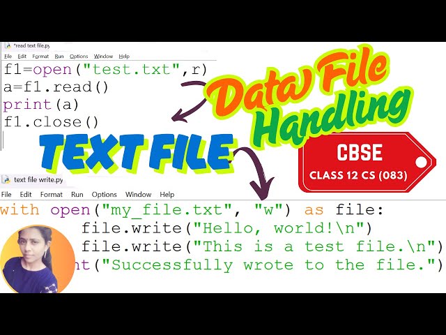 File Handling in Python Tamil | Text Files One Shot | Class 12 Computer Science