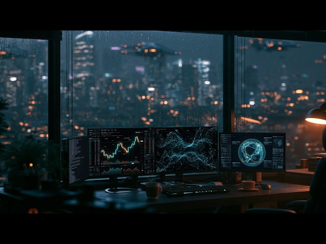 Deep Work & Coding | Dark Cyberpunk Ambience [LIVE]