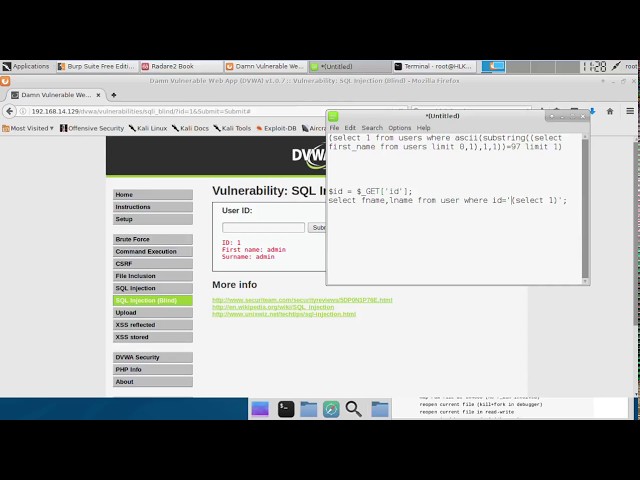 [Medium] DVWA Sql Injection blind