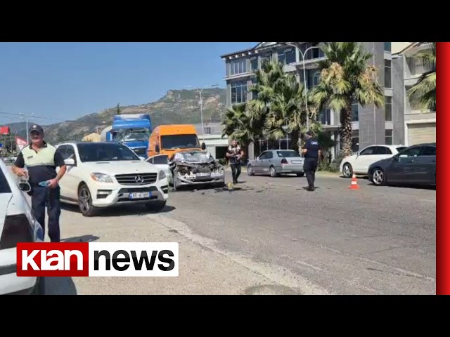 Aksident në Elbasan, përplasen disa automjete