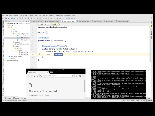 Spring Boot - Triggering auto-restart based on a single file