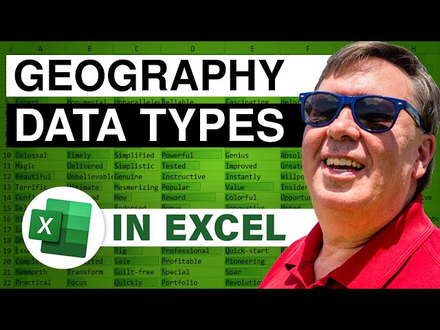 Excel Data Types Revolution: Data Types Introduced - Episode 2264