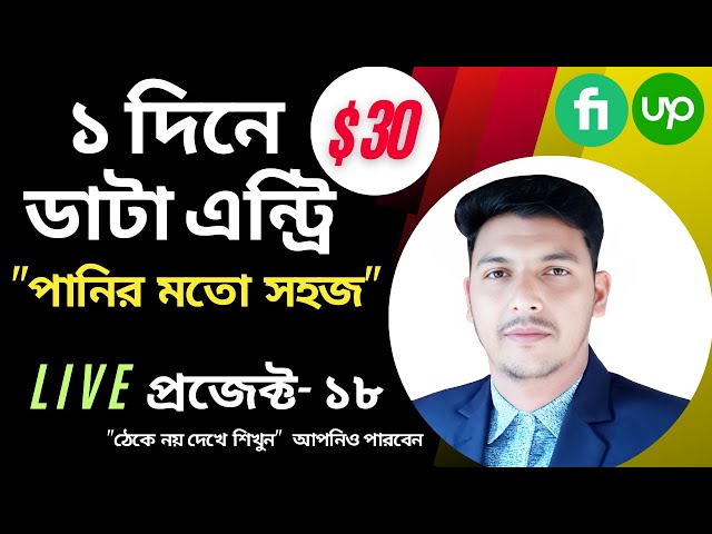 Data Entry jobs work from home 2023 | Data Entry live project bangla | Data Entry tutorial bangla