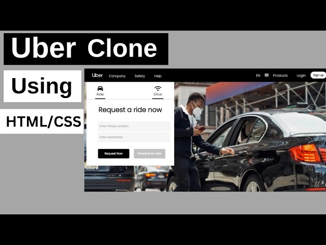 How To Make Website Using HTML and CSS | @Uber Website Clone Using HTML and CSS