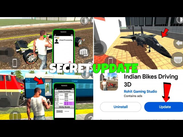 Fighter Jet And F1 CAR Cheat Code 😱 Add In Indian Bike Driving 3D 