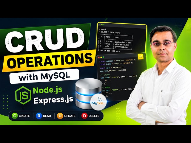Master Node.js CRUD Operations with MySQL | Express.js Complete Guide | Complete REST API Tutorial