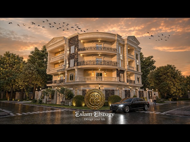Neo-Classical Residence | Exterior Architectural Visualization | 3D ArchViz