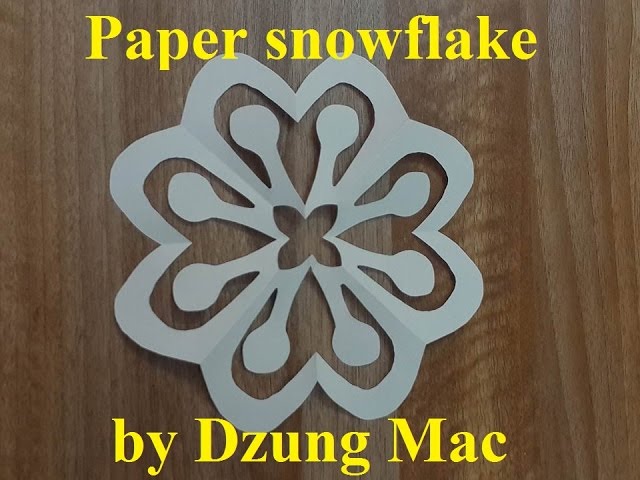How to make a paper snowflake | handmade by Dzung Mac