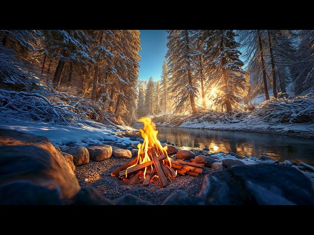 You Listen to Fire and Flowing Water as the Winter Sun Rises 🔥🌊🌅