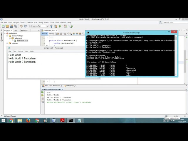 Several Way to Compile Java Hello World Code Program