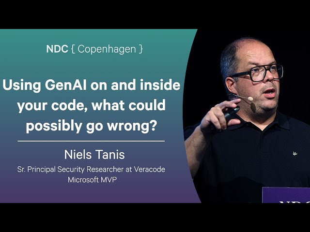 Using GenAI on and inside your code, what could possibly go wrong? - Niels Tanis - NDC Copenhagen