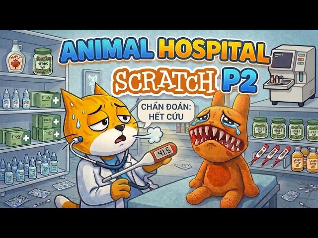 🏥🐶(P2) Tôi bắt đầu mở khám... nhưng mà nó lạ lắm?! | Animal Hospital Scratch