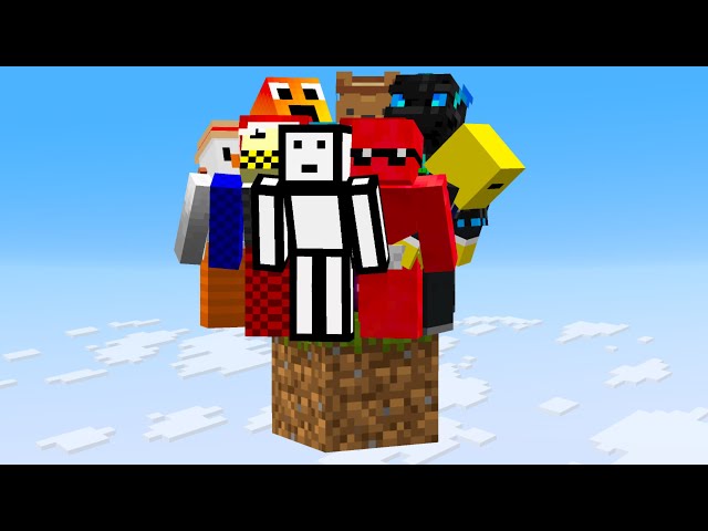 I Put 10 YouTubers on One Block, here's what happened...