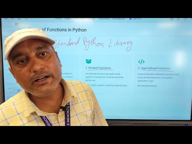 Class 12 Computer Science , Functions in Python