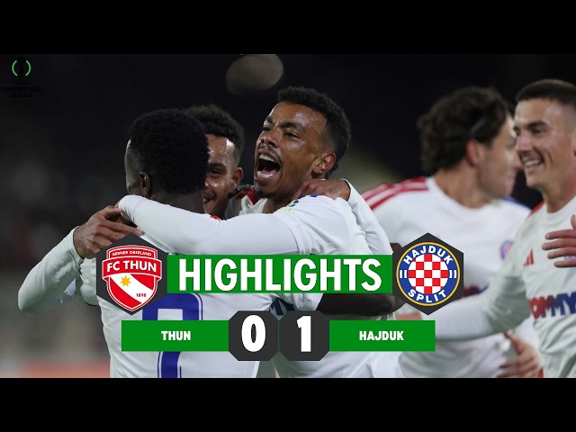 Thun Hajduk | 0-1 | Highlights | Europa Conference League | hajduk thun