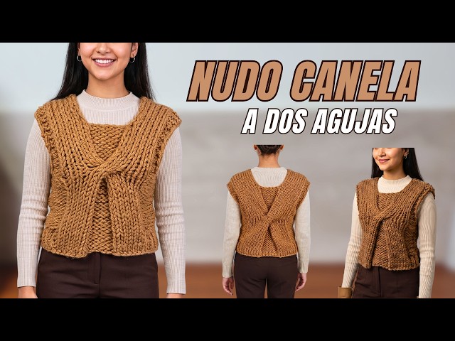 Cinnamon Knot Knit Vest | Women's Crisscross Design