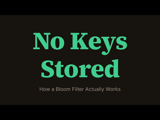How Does a Bloom Filter Actually Work?