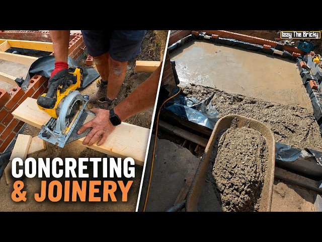 No Bricklaying Today… We’re Building A Floor on my extension