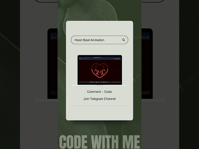 Heart Beat Animation ❤️ | Stunning Effect Using HTML CSS & JavaScript