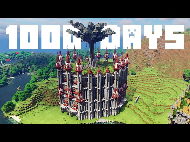 ¡Esto me llevó 1000 días en Minecraft Survival!