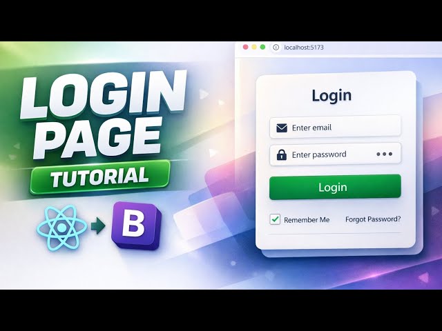 How to Create a Login Page using React JS and Bootstrap | Beginner Tutorial
