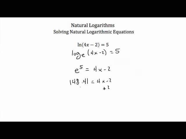 Natural Logarithms