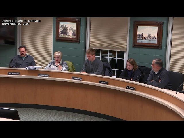 Enfield, CT - Zoning Board of Appeals - November 27, 2023
