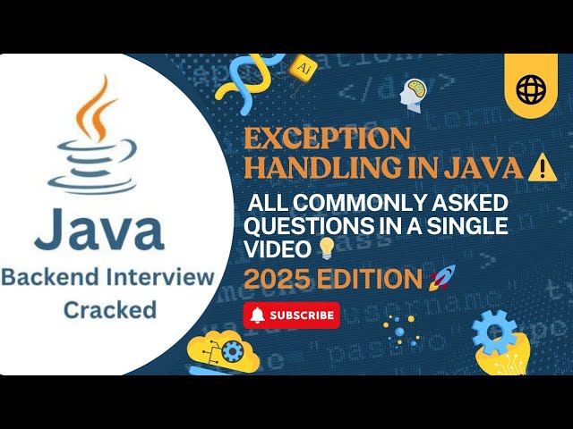 Java Exception Handling Interview Questions & Answers | Crack Java Interviews Easily (2025)