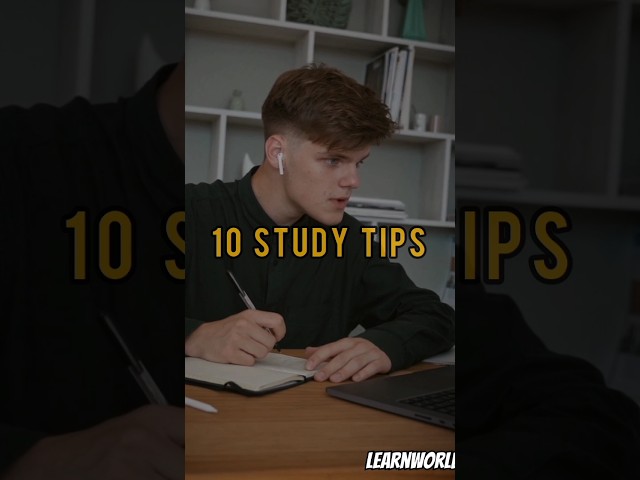 10 study tips for all students 🔥🔥 // #study #motivation #exam #shorts
