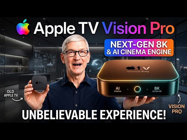2026 Apple TV: 8K Apple Vision Pro Edition with AI Cinema Leaks FINALLY Revealed!