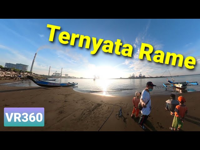 VR360 || Jalan Pagi di Pantai Menganti Cilacap Arah PLTU