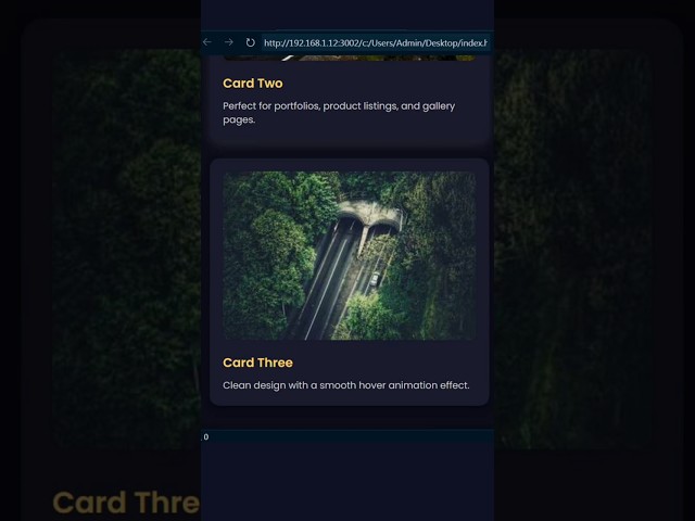 Tricks : 10/100 Create a Responsive Card Layout | HTML CSS Grid #CSS#WebDesign#FrontendDevelopment