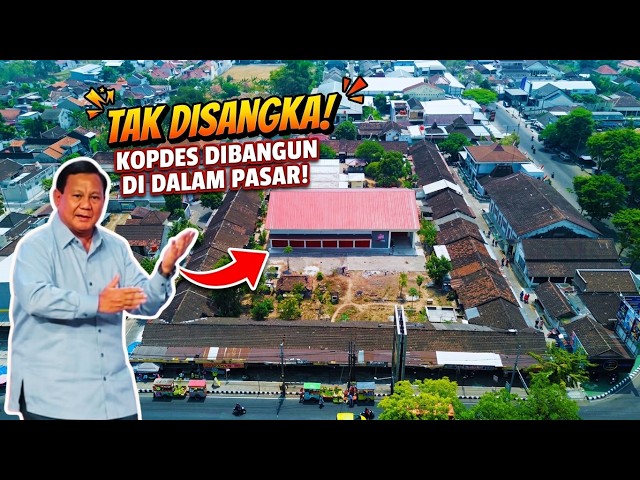 UNIQUE 🔥🔥🔥 Koperasi Merah Putih Built Inside a Traditional Market