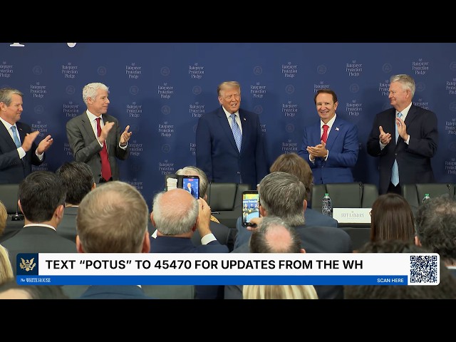President Trump Makes an Announcement on the Ratepayer Protection Pledge