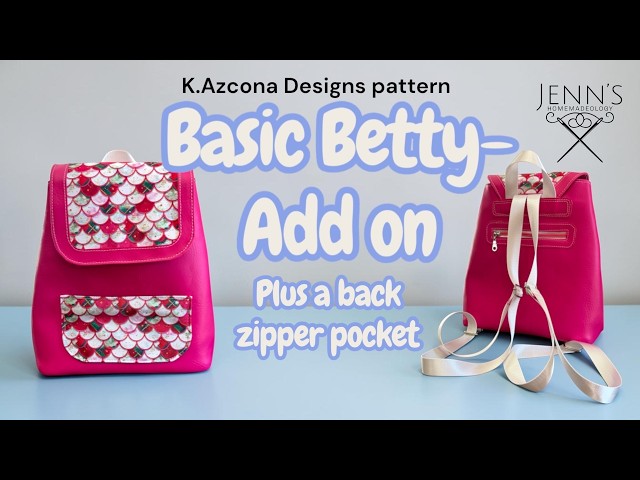 Basic Betty Add on- Plus back zipper pocket 